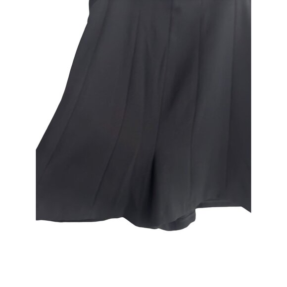 Zara XS Black Tailored Pleated High Waisted Wide Legged Shorts - Picture 4 of 12